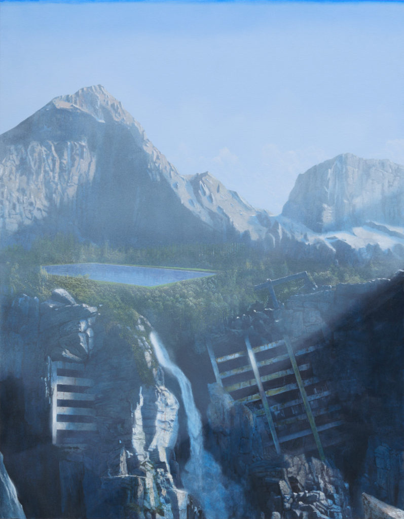 Naoya Inose, Vacation on the Blue, 2021, Acrylic and oil on canvas,116 x 91 ㎝,©THE CLUB